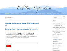 Tablet Screenshot of endtimepreparedness.com